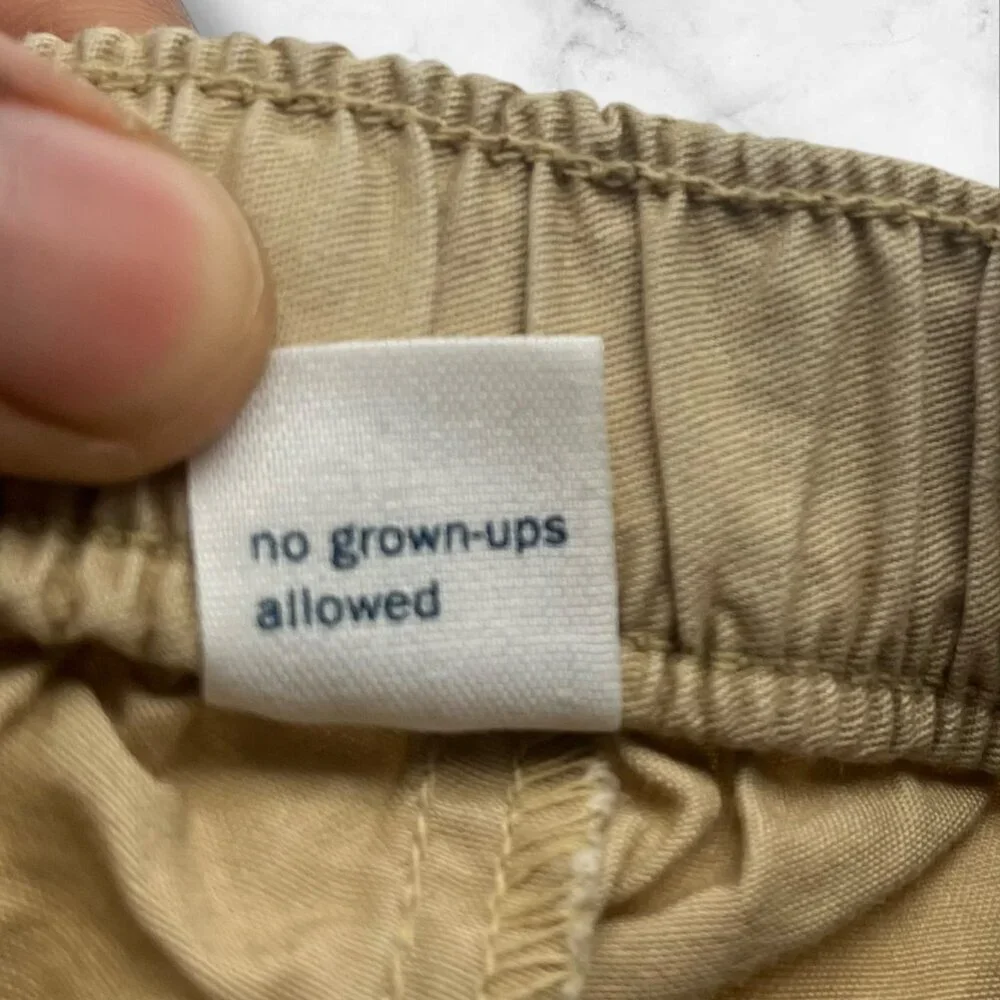 Old Navy‎ Toddler Girl 2T Adjustable Shorts Khaki 100% Cotton
